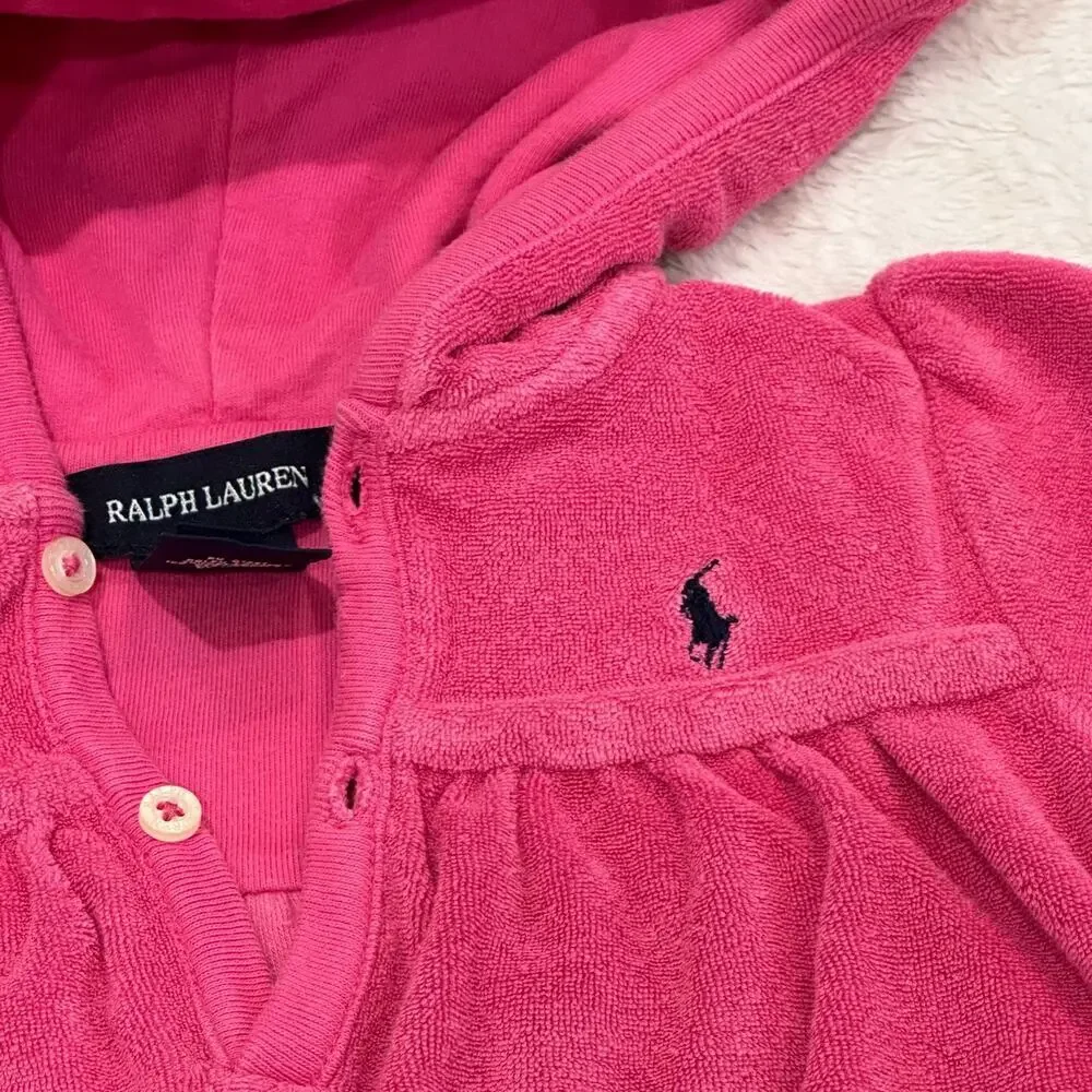 Ralph Lauren Pink Terry Cloth Cover-up size 12 m Baby Girl Cover up